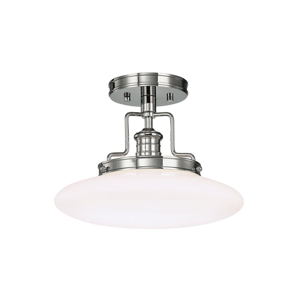 Hudson Valley - 4202-PN - One Light Semi Flush Mount - Beacon - Polished Nickel from Lighting & Bulbs Unlimited in Charlotte, NC