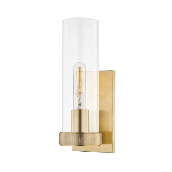 Hudson Valley - 5301-AGB - One Light Wall Sconce - Briggs - Aged Brass from Lighting & Bulbs Unlimited in Charlotte, NC