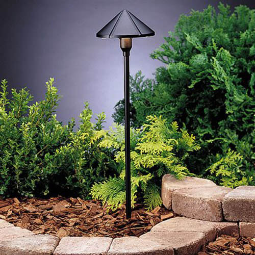 Kichler - 15326BKT - One Light Path & Spread - Six Groove - Textured Black from Lighting & Bulbs Unlimited in Charlotte, NC