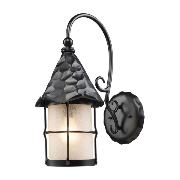 ELK Home - 385-BK - One Light Outdoor Wall Sconce - Rustica - Matte Black from Lighting & Bulbs Unlimited in Charlotte, NC