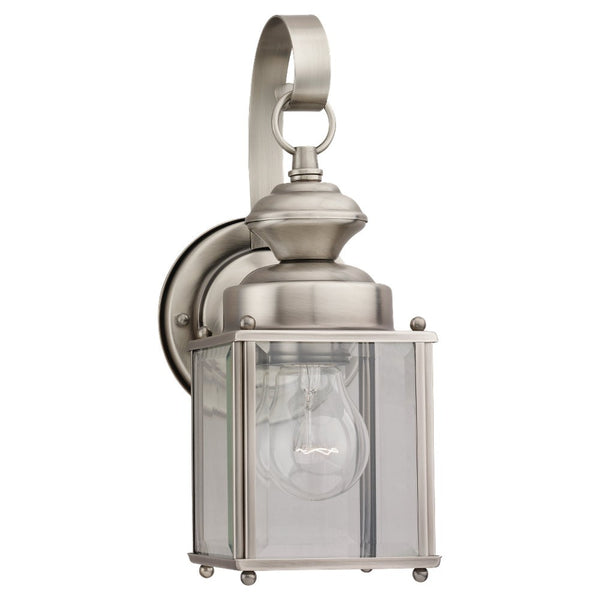 Generation Lighting - 8456-965 - One Light Outdoor Wall Lantern - Jamestowne - Antique Brushed Nickel from Lighting & Bulbs Unlimited in Charlotte, NC
