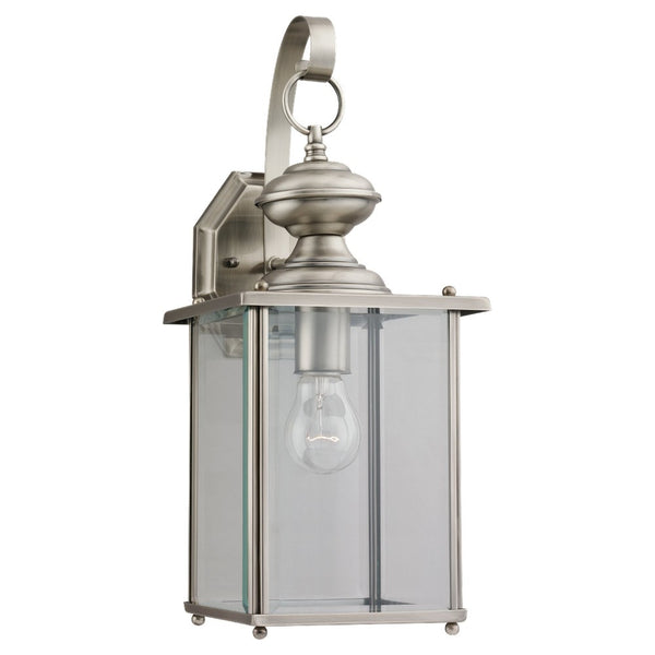 Generation Lighting - 8458-965 - One Light Outdoor Wall Lantern - Jamestowne - Antique Brushed Nickel from Lighting & Bulbs Unlimited in Charlotte, NC