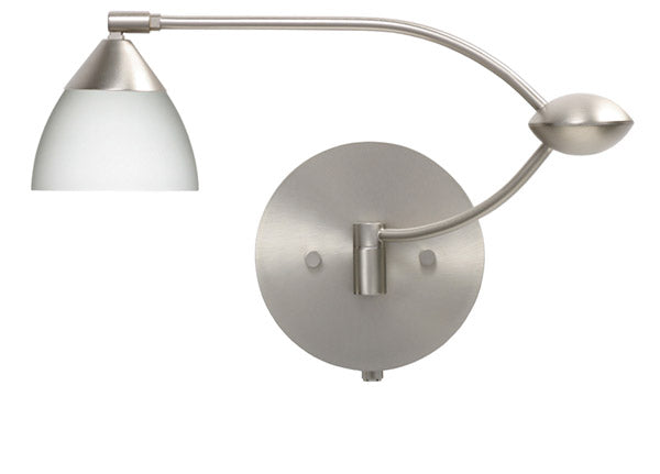 Besa - 1WU-185807-SN - One Light Swing Arm Wall Sconce - Divi - Satin Nickel from Lighting & Bulbs Unlimited in Charlotte, NC