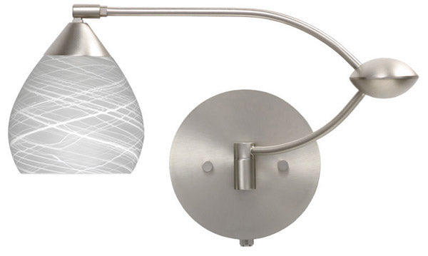 Besa - 1WU-560560-SN - One Light Swing Arm Wall Sconce - Tay Tay - Satin Nickel from Lighting & Bulbs Unlimited in Charlotte, NC