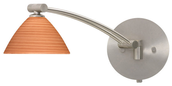 Besa - 1WW-1743CH-SN - One Light Swing Arm Wall Sconce - Domi - Satin Nickel from Lighting & Bulbs Unlimited in Charlotte, NC