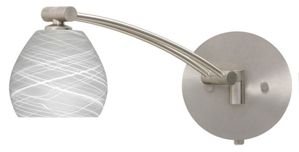 Besa - 1WW-560560-SN - One Light Swing Arm Wall Sconce - Tay Tay - Satin Nickel from Lighting & Bulbs Unlimited in Charlotte, NC