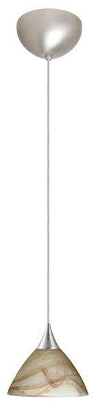 Besa - 1XC-174383-SN - One Light Pendant - Domi - Satin Nickel from Lighting & Bulbs Unlimited in Charlotte, NC