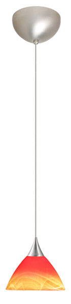 Besa - 1XC-1743SL-SN - One Light Pendant - Domi - Satin Nickel from Lighting & Bulbs Unlimited in Charlotte, NC