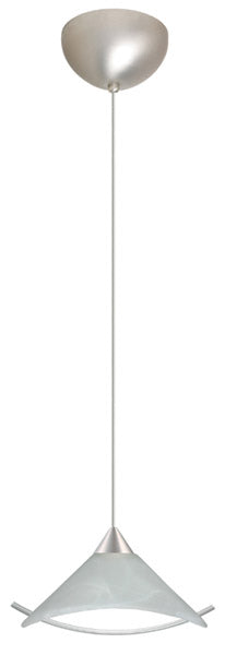 Besa - 1XC-181304-SN - One Light Pendant - Hoppi - Satin Nickel from Lighting & Bulbs Unlimited in Charlotte, NC