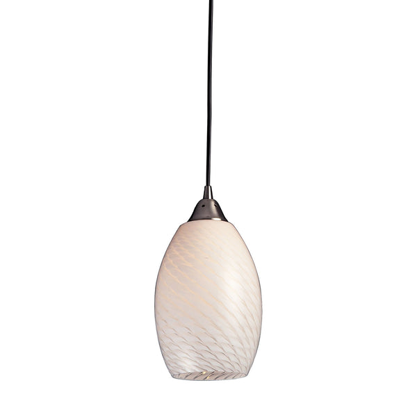 ELK Home - 517-1WS - One Light Mini Pendant - Mulinello - Satin Nickel from Lighting & Bulbs Unlimited in Charlotte, NC