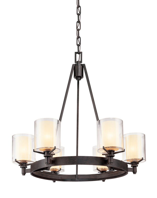 Troy Lighting - F1716FR - Six Light Chandelier - Arcadia - French Iron from Lighting & Bulbs Unlimited in Charlotte, NC
