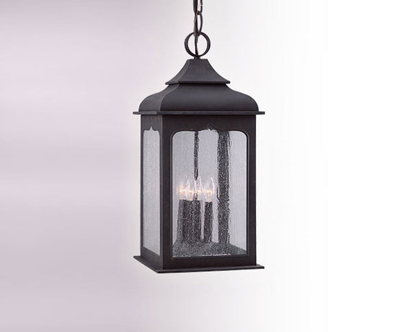 Troy Lighting - F2018-TBZ - Four Light Hanging Lantern - Henry Street - Colonial Iron from Lighting & Bulbs Unlimited in Charlotte, NC
