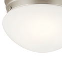 One Light Flush Mount from the Ceiling Space Collection in Brushed Nickel Finish by Kichler (Pack of 12)