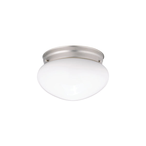 Kichler - 206NI - One Light Flush Mount - Ceiling Space - Brushed Nickel from Lighting & Bulbs Unlimited in Charlotte, NC