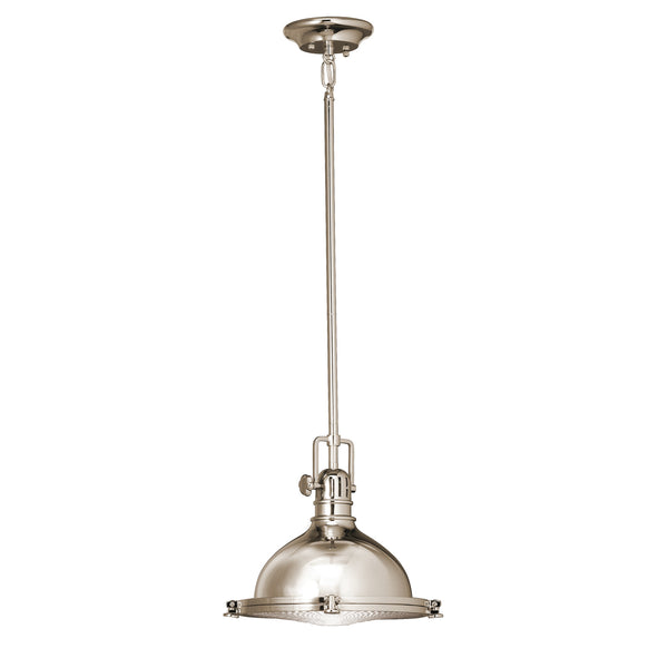 Kichler - 2665PN - One Light Pendant - Hatteras Bay - Polished Nickel from Lighting & Bulbs Unlimited in Charlotte, NC
