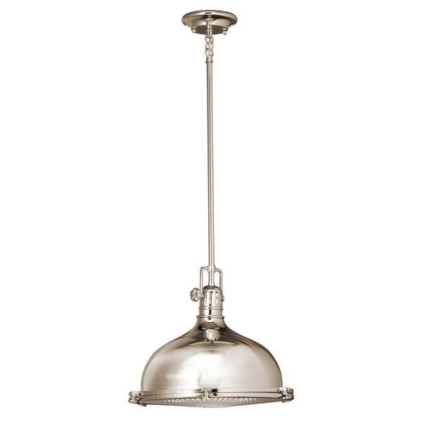 Kichler - 2666PN - One Light Pendant - Hatteras Bay - Polished Nickel from Lighting & Bulbs Unlimited in Charlotte, NC