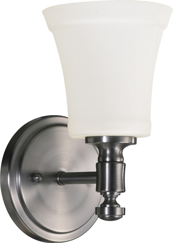 Quorum - 5422-1-65 - One Light Wall Mount - Rossington - Satin Nickel from Lighting & Bulbs Unlimited in Charlotte, NC