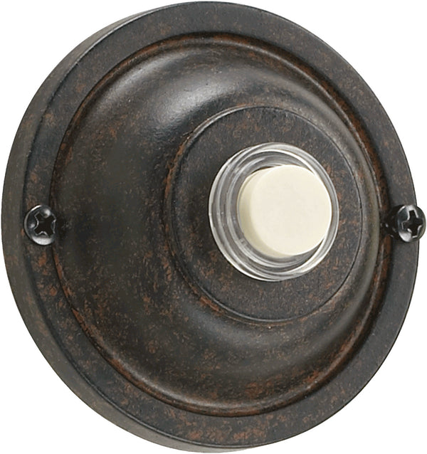 Quorum - 7-304-44 - Door Chime Button - 7-304 Door Buttons - Toasted Sienna from Lighting & Bulbs Unlimited in Charlotte, NC
