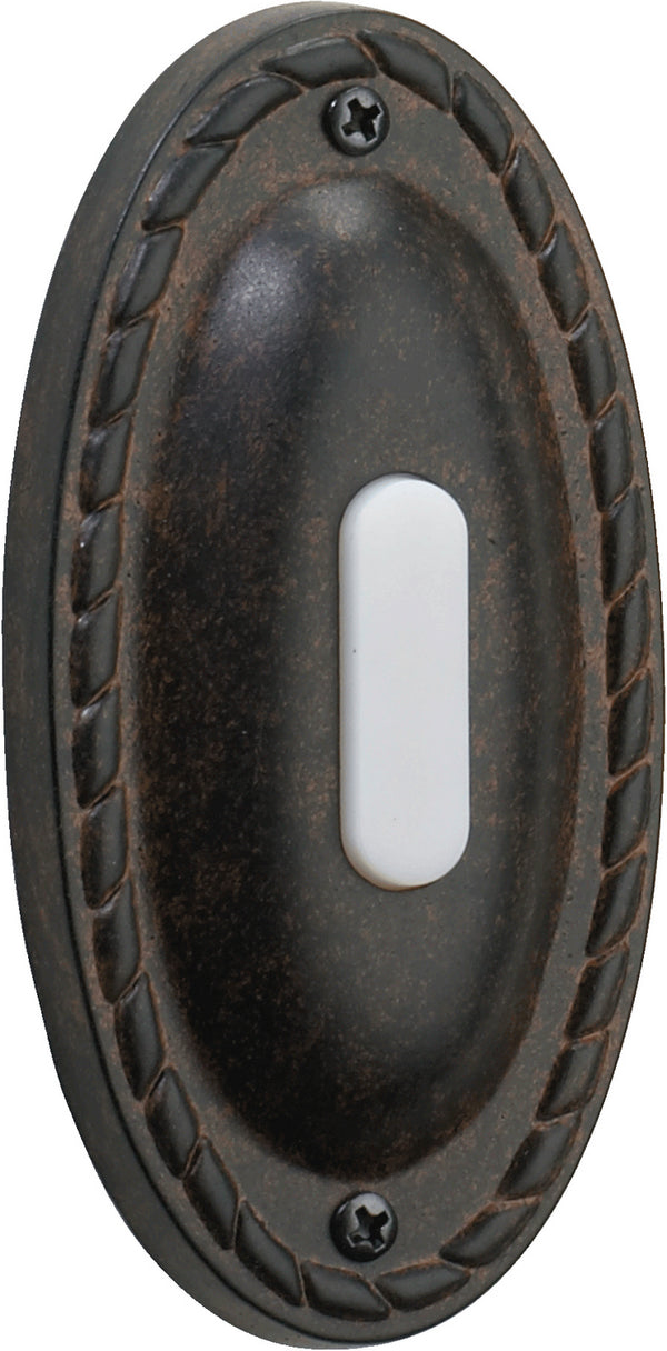Quorum - 7-308-44 - Door Chime Button - 7-308 Door Buttons - Toasted Sienna from Lighting & Bulbs Unlimited in Charlotte, NC