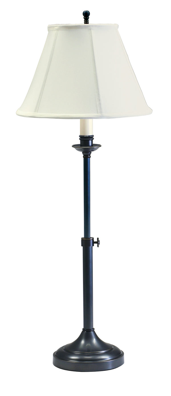 One Light Table Lamp from the Club Collection in Oil Rubbed Bronze Finish by House of Troy