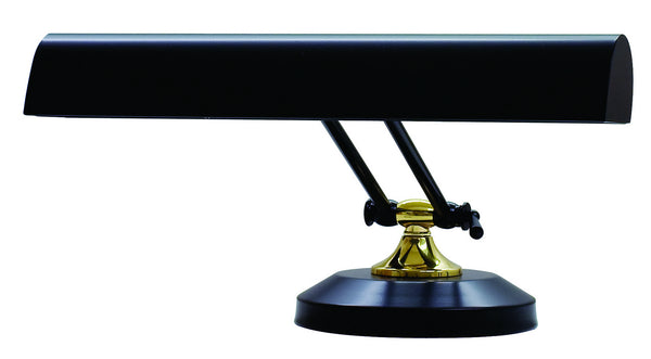 Two Light Piano/Desk Lamp from the Piano/Desk Collection in Black & Brass Finish by House of Troy