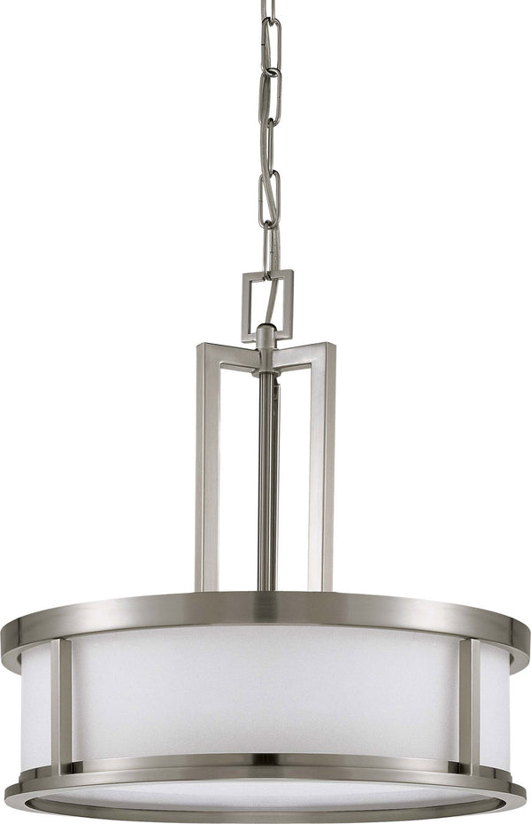 Nuvo Lighting - 60-2857 - Four Light Pendant - Odeon - Brushed Nickel from Lighting & Bulbs Unlimited in Charlotte, NC