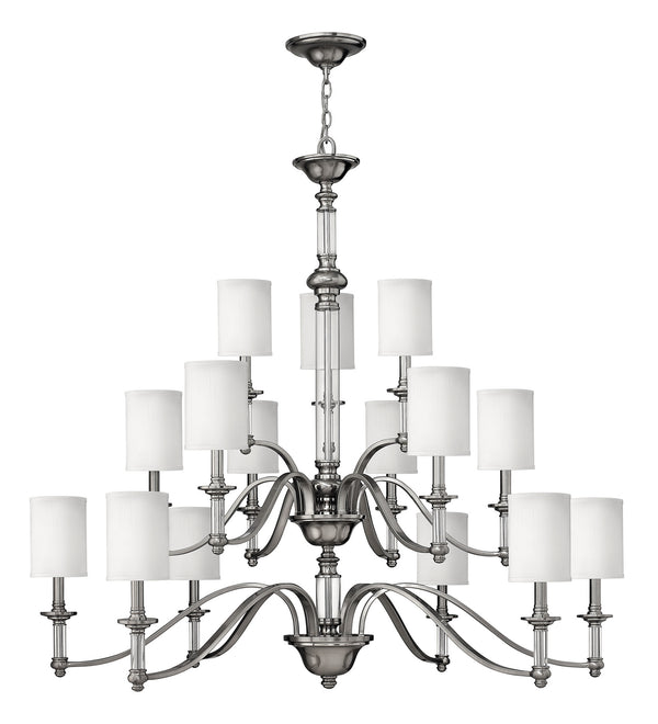 Hinkley - 4799BN - LED Foyer Chandelier - Sussex - Brushed Nickel from Lighting & Bulbs Unlimited in Charlotte, NC