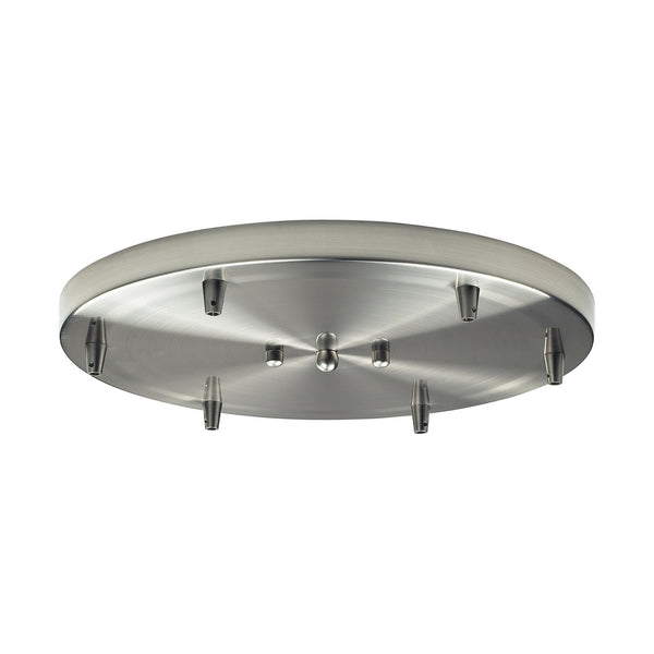 ELK Home - 6R-SN - Six Light Pan - Pendant Options - Satin Nickel from Lighting & Bulbs Unlimited in Charlotte, NC