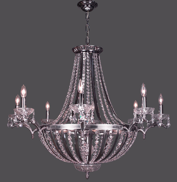 Classic Lighting - 1928 CHB CP - 16 Light Chandelier - Terragona - Chrome with Black patina from Lighting & Bulbs Unlimited in Charlotte, NC