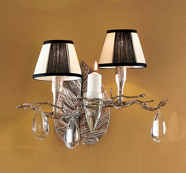 Classic Lighting - 10022 SF - Two Light Wall Sconce - Morning Dew - Silver Frost from Lighting & Bulbs Unlimited in Charlotte, NC