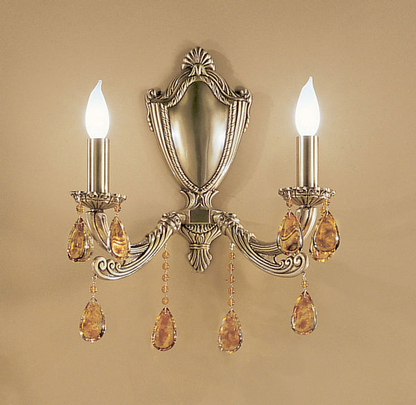 Classic Lighting - 1212 FBR OTS - Two Light Wall Sconce - Palatial - Flemish Bronze from Lighting & Bulbs Unlimited in Charlotte, NC
