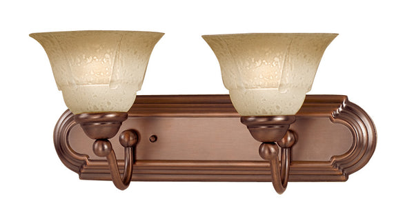Classic Lighting - 69632 ACP TCG - Two Light Vanity - Providence - Antique Copper from Lighting & Bulbs Unlimited in Charlotte, NC