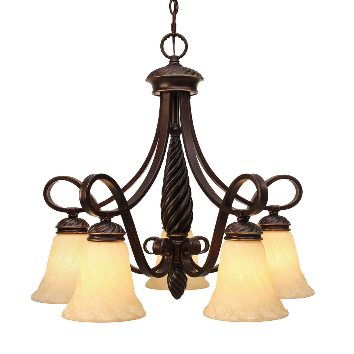 Golden - 8106-D5 CDB - Five Light Chandelier - Torbellino - Cordoban Bronze from Lighting & Bulbs Unlimited in Charlotte, NC