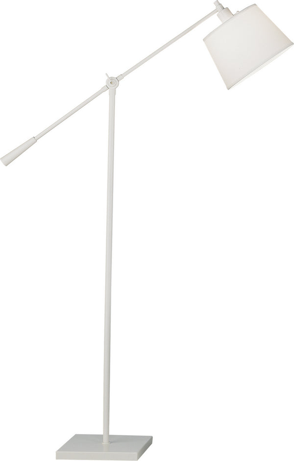 Robert Abbey - 1804 - One Light Floor Lamp - Real Simple - Stardust White Powder Coat over Steel from Lighting & Bulbs Unlimited in Charlotte, NC