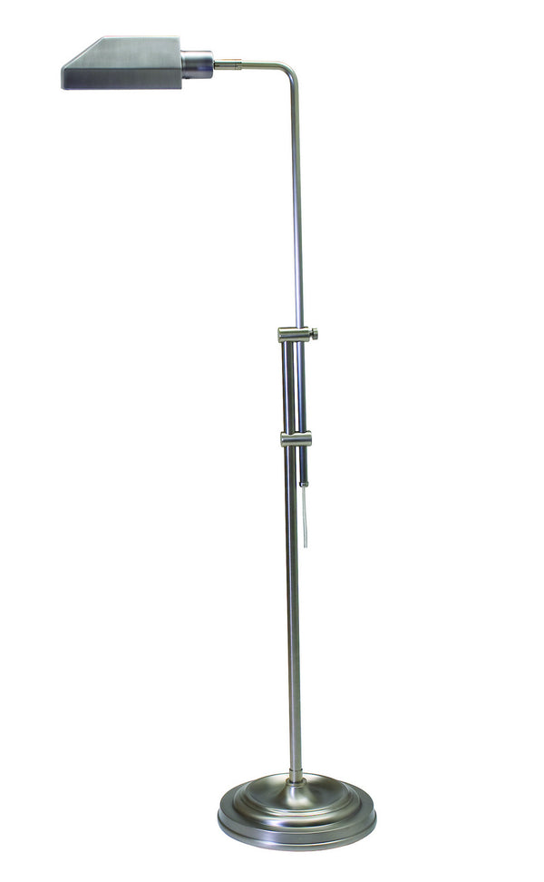 One Light Floor Lamp from the Coach Collection in Antique Silver Finish by House of Troy