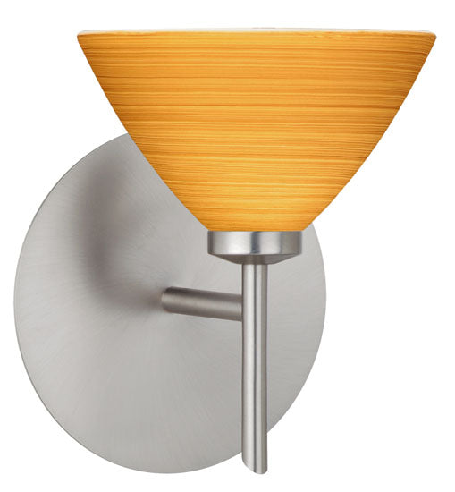 Besa - 1SW-1743OK-SN - One Light Wall Sconce - Domi - Satin Nickel from Lighting & Bulbs Unlimited in Charlotte, NC