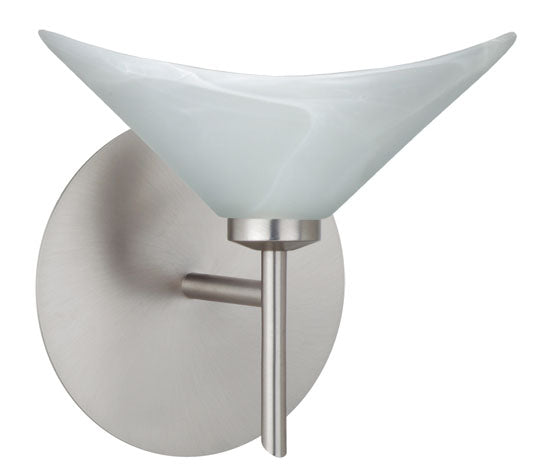 Besa - 1SW-191352-SN - One Light Wall Sconce - Hoppi - Satin Nickel from Lighting & Bulbs Unlimited in Charlotte, NC