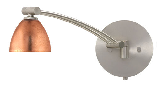 Besa - 1WW-1758CF-SN - One Light Swing Arm Wall Sconce - Divi - Satin Nickel from Lighting & Bulbs Unlimited in Charlotte, NC