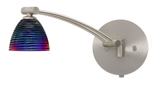 Besa - 1WW-1858DW-SN - One Light Swing Arm Wall Sconce - Divi - Satin Nickel from Lighting & Bulbs Unlimited in Charlotte, NC