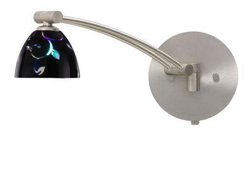 Besa - 1WW-1858VB-SN - One Light Swing Arm Wall Sconce - Divi - Satin Nickel from Lighting & Bulbs Unlimited in Charlotte, NC