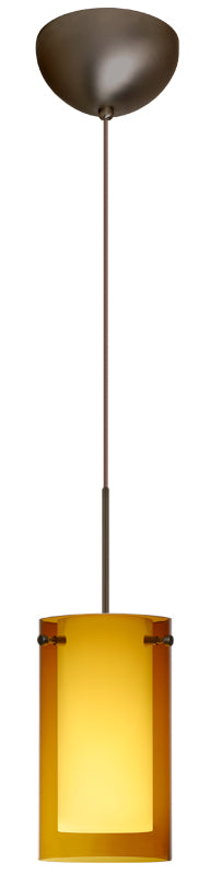 Besa - 1XC-G44007-BR - One Light Pendant - Pahu - Bronze from Lighting & Bulbs Unlimited in Charlotte, NC