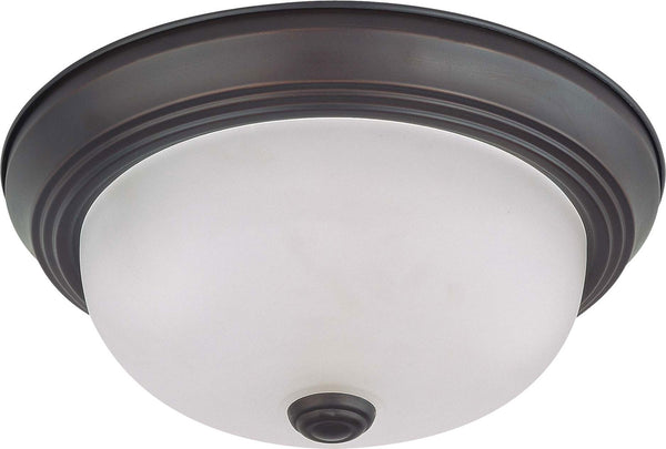 Nuvo Lighting - 60-3145 - Two Light Flush Mount - Close to Ceiling Mahogany Bronze - Mahogany Bronze from Lighting & Bulbs Unlimited in Charlotte, NC