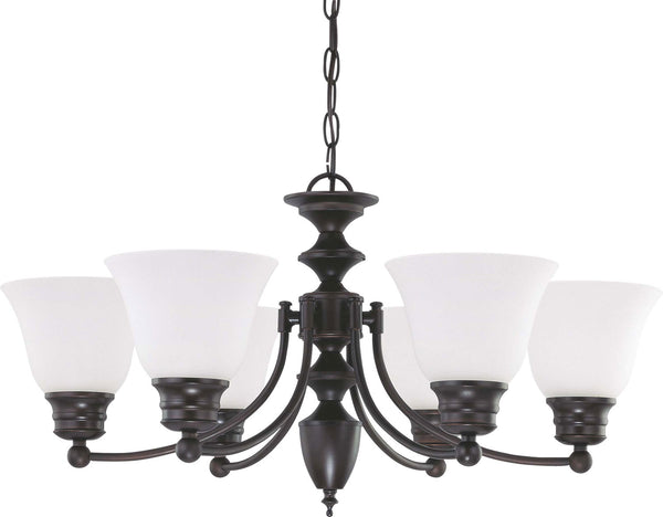 Nuvo Lighting - 60-3169 - Six Light Chandelier - Empire - Mahogany Bronze from Lighting & Bulbs Unlimited in Charlotte, NC
