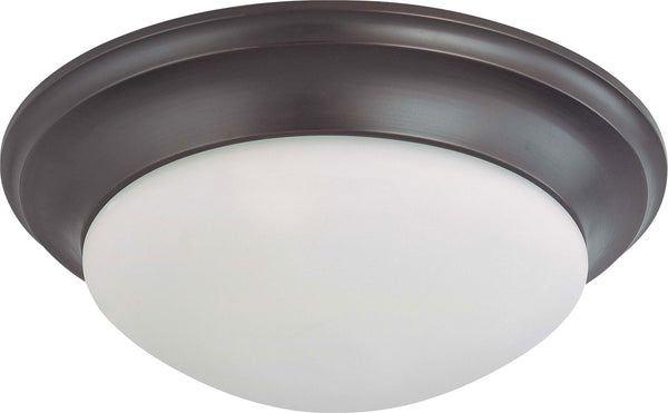 Nuvo Lighting - 60-3177 - Three Light Flush Mount - Close to Ceiling Mahogany Bronze - Mahogany Bronze from Lighting & Bulbs Unlimited in Charlotte, NC