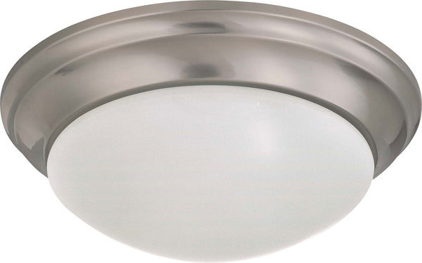Nuvo Lighting - 60-3272 - Two Light Flush Mount - Close to Ceiling Brushed Nickel - Brushed Nickel from Lighting & Bulbs Unlimited in Charlotte, NC