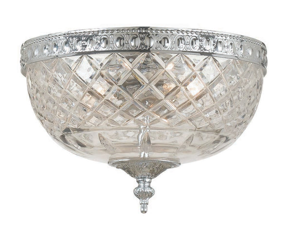 Crystorama - 117-10-CH - Two Light Ceiling Mount - Ceiling Mount - Polished Chrome from Lighting & Bulbs Unlimited in Charlotte, NC