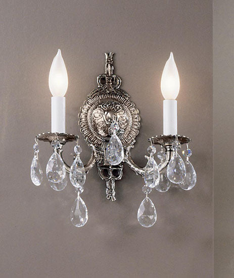 Classic Lighting - 5222 MS I - Two Light Wall Sconce - Barcelona - Millennium Silver from Lighting & Bulbs Unlimited in Charlotte, NC