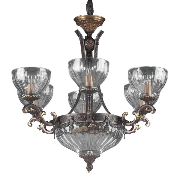 Classic Lighting - 55436 RB - Eight Light Chandelier - Warsaw - Roman Bronze from Lighting & Bulbs Unlimited in Charlotte, NC