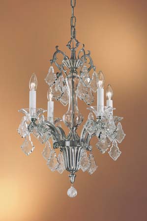 Classic Lighting - 57104 MS IRC - Four Light Mini Chandelier - Via Firenze - Millennium Silver from Lighting & Bulbs Unlimited in Charlotte, NC