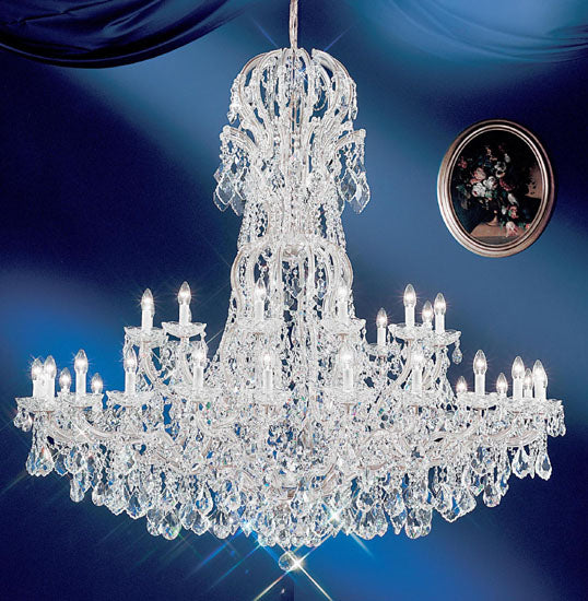 Classic Lighting - 8166 CH C - 37 Light Chandelier - Maria Theresa - Chrome from Lighting & Bulbs Unlimited in Charlotte, NC